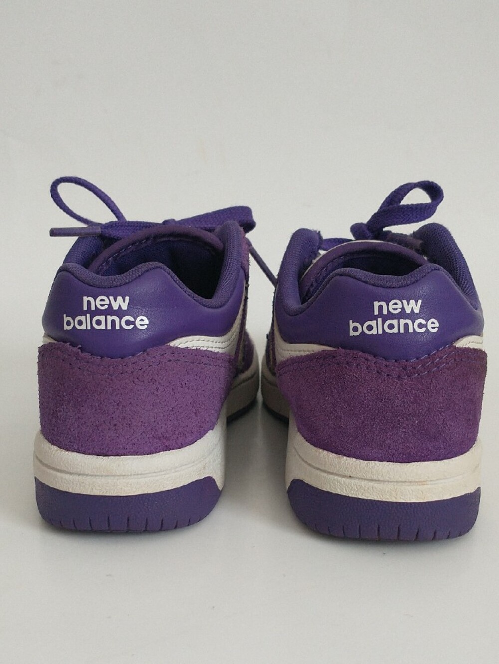 New Balance 480 Kids Purple and White Lace-Up Sneakers. Size 8.5" inch - Picture 4 of 11